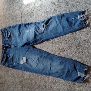 Women's Aeropostale Blue Stretch Mom Jeans Size 10 Regular